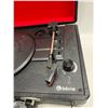 Image 2 : Borne Portable Suitcase Record Player Works (approx: 14x10.5")