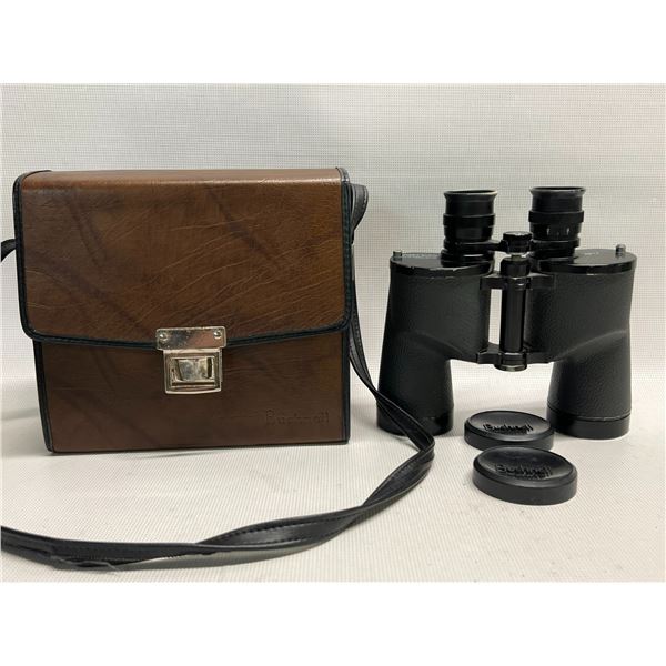 Vintage Bushnell 7x50 Featherlight Insta-Focus Binoculars w/case