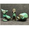 Image 1 : 3 BMP? Small Ceramic Animal Figurines (tallest approx: 3.25")