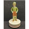 Image 1 : Vintage Schmid Musical Spinning Ceramic Figurine (Approx: 9"T 4.5"W)