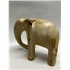 Image 3 : 3 Decorative Elephant Figures - Ceramic & Stone (Tallest approx: 7.5")