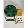Image 1 : Israel Decorative Items & slide set (tray approx: 12.5")