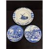 Image 1 : Delft Blue Ashtray & Decorative Plates (largest approx: 8")