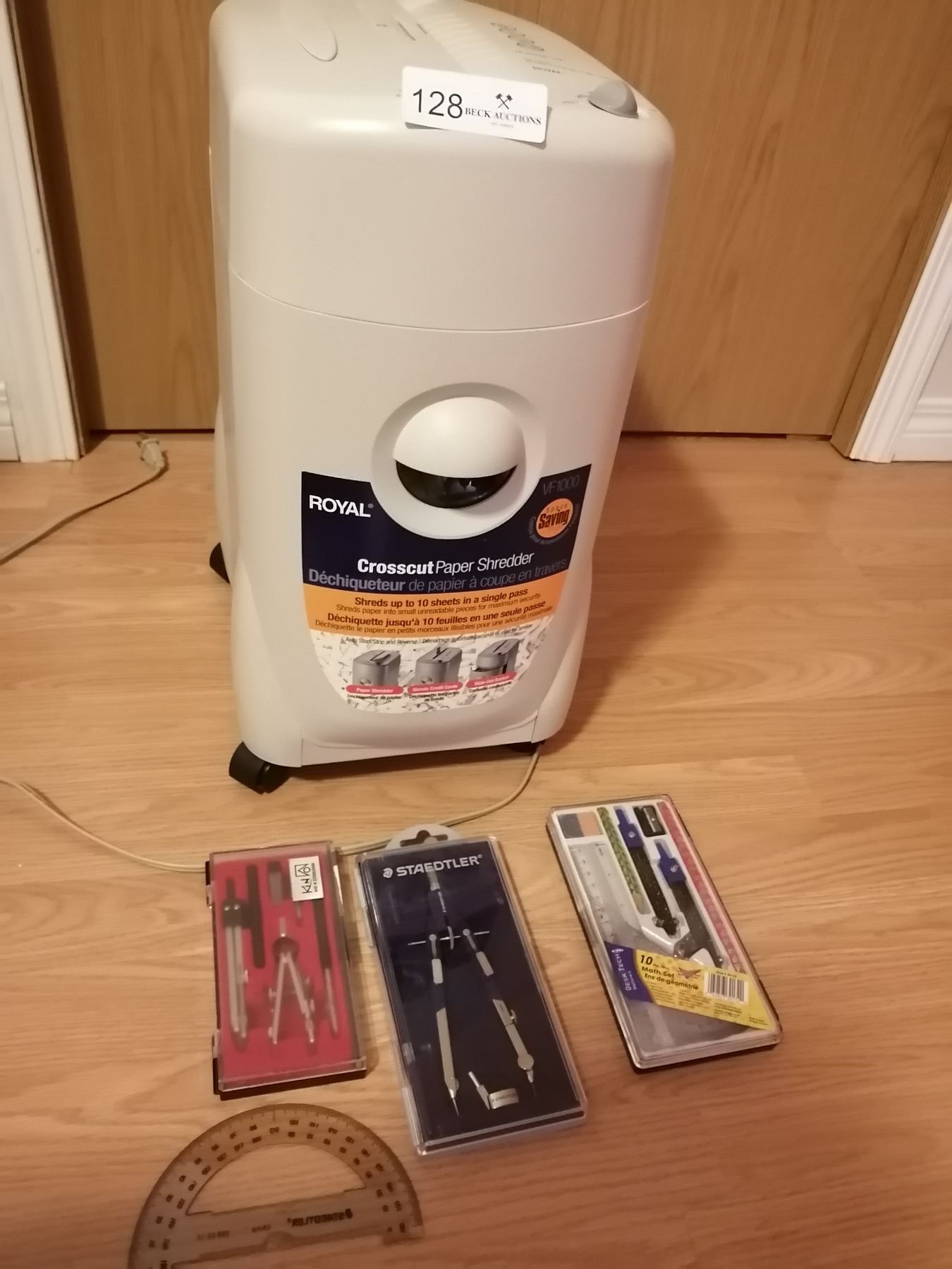 Royal Crosscut Paper Shredder with Compass and Protractor Kits