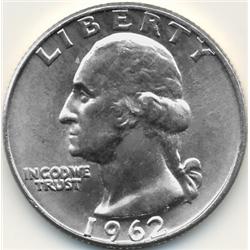 1962-D SILVER WASHINGTON QUARTER-BU