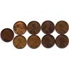 Image 1 : LOT OF 9 EARLY LINCOLN CENTS-CIRC