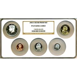 2003-S US SILVER PROOF SET-NGC PF69 U CAM