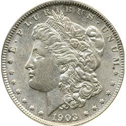 1903 US MORGAN SILVER DOLLAR-MS63