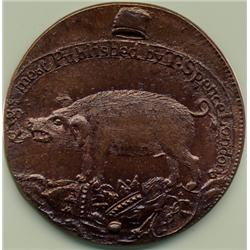 ND GREAT BRITAIN THOMAS SPENCE PIGS MEAT FARTHING-CH MS65