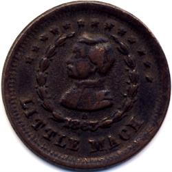 1863-S LITTLE MACH McCLELLAN CIVIL WAR TOKEN-CIRC