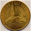 Image 2 : 1924-1939 "BE MODERN BUY CHRYSLER",  GILT BRONZE MEDAL-UNC