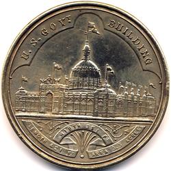 1893 COLUMBIAN EXPO TREASURY DEPT BRONZE SO CALLED DOLLAR, HK-155, TYPE 2