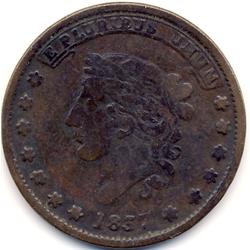 1837 CENTRE MARKET NEW YORK HARD TIMES TOKEN-CIRC