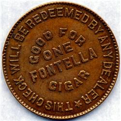EARLY TRADE TOKEN LANG & CO. PORTLAND OR., GOOD FOR A CIGAR-UNC