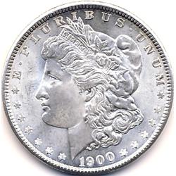 1900 US MORGAN SILVER DOLLAR-MS64/65