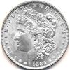 Image 1 : 1885 US MORGAN SILVER DOLLAR-MS63