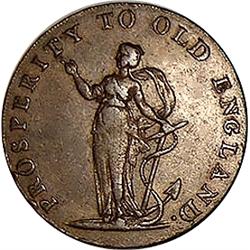 c1795 Norfolk Norwich Halfpenny Condor Token D&H #23-AU55