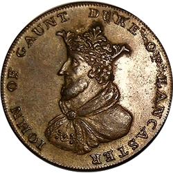 RARE IN ANY GRADE Lincolnshire Slesford DH-3b half penny