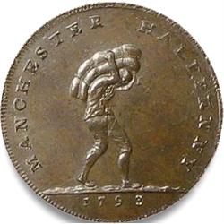 1792 MANCHESTER COMMERICAL HALF PENNY-MS65