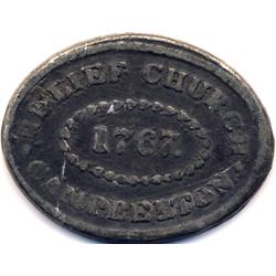 RARE 1767 COMMUNION TOKEN CAMPBELTTOWN SCOTLAND C-1063