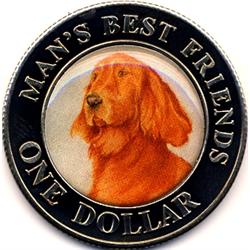 2003 COOK ISLANDS MAN BEST FRIEND $1 PROOF