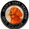 Image 1 : 2003 COOK ISLANDS MAN BEST FRIEND $1 PROOF