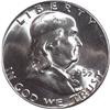 Image 1 : GEM 1955 FRANKLIN SILVER HALF-BUG BUNNY-FBL-MS65