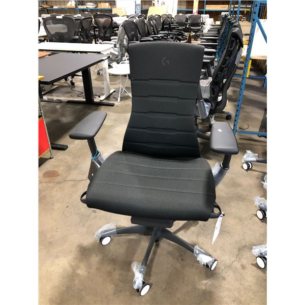 HERMAN MILLER EMBODY BLACK / GRAPHITE FULLY ADJUSTABLE GAMING TASK CHAIR RETAIL VALUE $2263