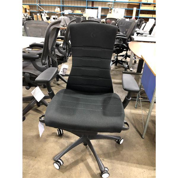 HERMAN MILLER EMBODY BLACK / GRAPHITE FULLY ADJUSTABLE GAMING TASK CHAIR RETAIL VALUE $2263