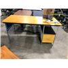 Image 2 : HERMAN MILLER EAMES NATURAL DESK WITH STORAGE UNITS