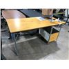 Image 3 : HERMAN MILLER EAMES NATURAL DESK WITH STORAGE UNITS