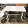 Image 3 : HERMAN MILLER WHITE 48"W SIT / STAND ELECTRIC HEIGHT ADJUSTABLE COMPUTER TABLE RETAIL VALUE $1759