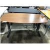 Image 2 : HERMAN MILLER WALNUT 60"W SIT / STAND ELECTRIC HEIGHT ADJUSTABLE COMPUTER TABLE RETAIL VALUE $2346