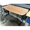 Image 3 : HERMAN MILLER WALNUT 60"W SIT / STAND ELECTRIC HEIGHT ADJUSTABLE COMPUTER TABLE RETAIL VALUE $2346