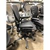 Image 2 : HERMAN MILLER AERON BLACK FULLY ADJUSTABLE TASK CHAIR ( SIZE B ) RETAIL VALUE $1933