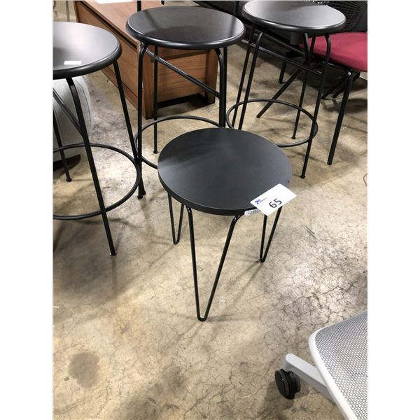 FLORENCE KNOLL BLACK END TABLE