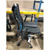 Image 2 : HERMAN MILLER EMBODY BLACK / CYAN FULLY ADJUSTABLE GAMING TASK CHAIR, RETAIL VALUE $2,263.00