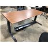 Image 2 : HERMAN MILLER WALNUT 6'W SIT / STAND ELECTRIC COMPUTER TABLE RETAIL VALUE $2,522.00