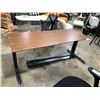 Image 3 : HERMAN MILLER WALNUT 6'W SIT / STAND ELECTRIC COMPUTER TABLE RETAIL VALUE $2,522.00