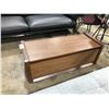 Image 1 : DESIGN WITHIN REACH MATERA WALNUT 43" W STORAGE BENCH (SOME COSMETIC DAMAGE)