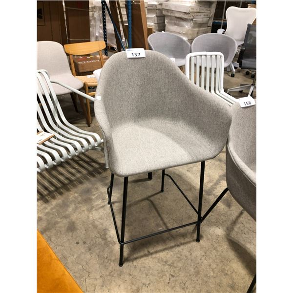 DESIGN WITHIN REACH MENU GREY BAR-HEIGHT STOOL