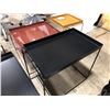 Image 2 : SET OF 3 DESIGN WITHIN REACH BLACK TRAY TABLES