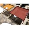 Image 1 : 2 - DESIGN WITHIN REACH TRAY COFFEE AND END TABLES (NEEDS REPAIR)