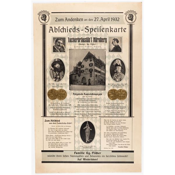 MOORS HEAD GERMAN MENU