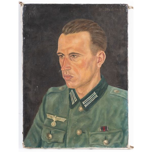 WWII GERMAN SOLDIER PORTRAIT HUGO HEUMANN