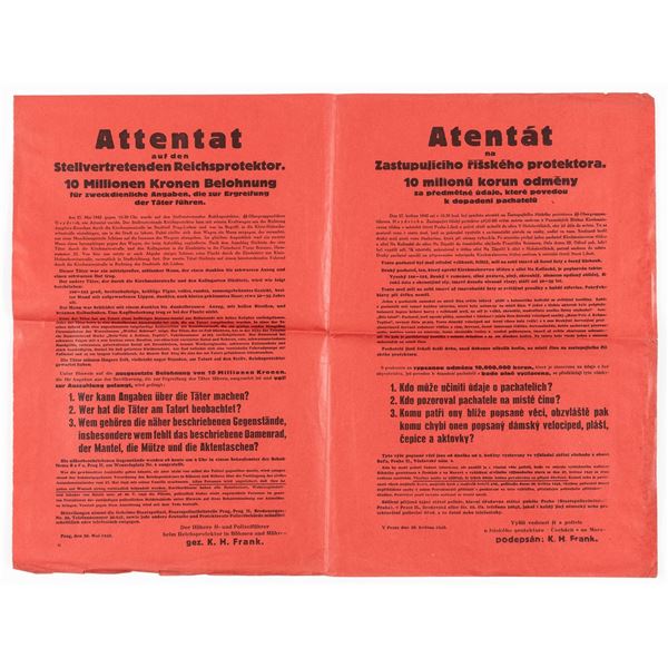 REINHARD HEYDRICH ASSASSINATION