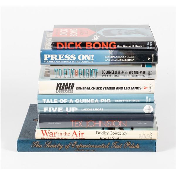 AIR FORCE PILOTS SIGNED BOOKS (9)