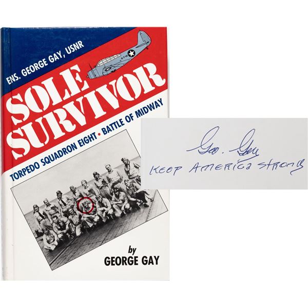 GEORGE GAY SOLE SURVIVOR SIGNED BOOK