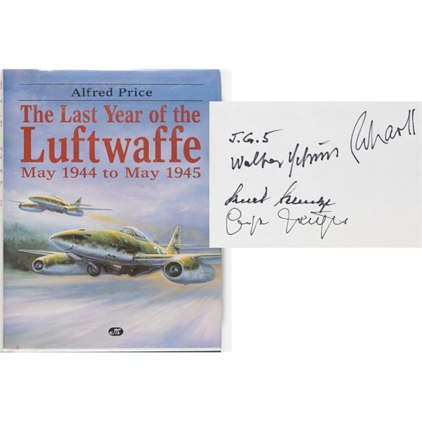 GERMAN LUFTWAFFE FIGHTER ACES JG 5 SIGNED BOOK