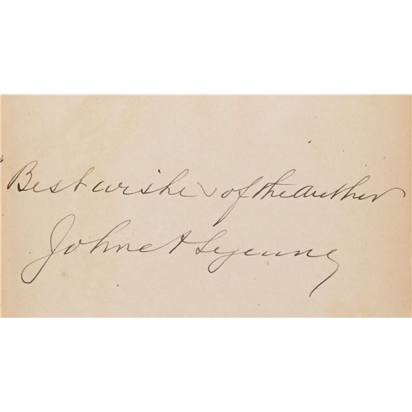 JOHN A. LEJEUNE SIGNED BOOK